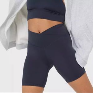 Aerie Real Me Crossover Shorts - Steel Blue